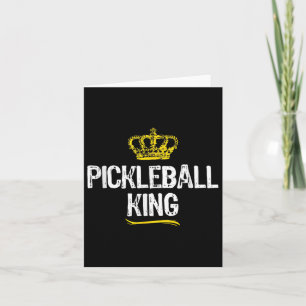 Pickleball King Men Boys Player Funny Cool  Card