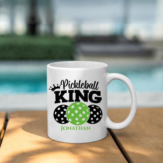 Pickleball King Personalized Coffee Mug (Creator Uploaded)
