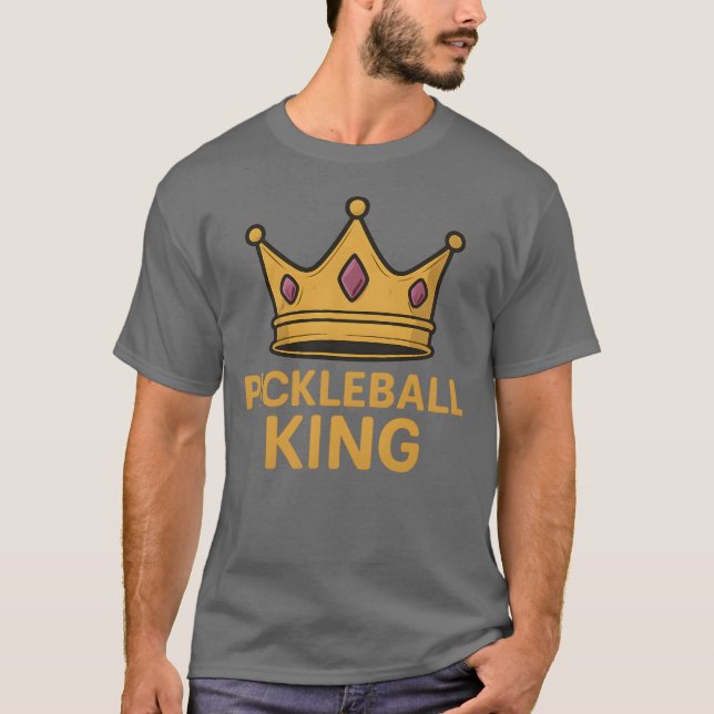 Pickleball King Shirt – Crown Champion (Front)