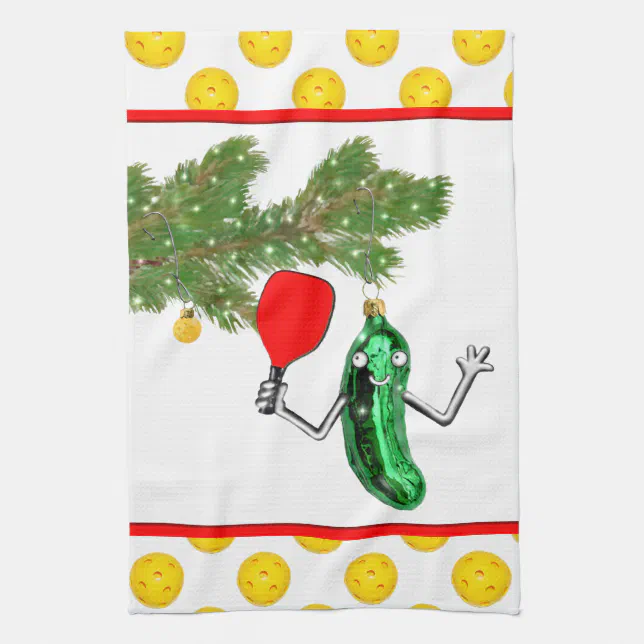 Pickleball Kitchen Towel Zazzle
