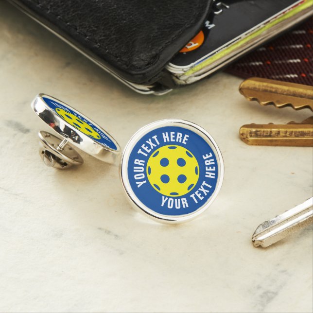 Pickleball lapel pins (In Situ)