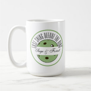 Pickleball Last Swing Before the Ring Wedding Sage Coffee Mug