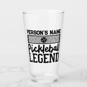 Pickleball Legend Custom Personalized Name Glass