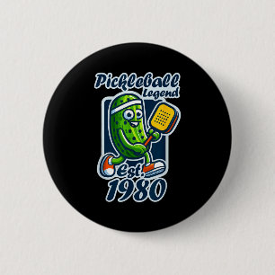 Pickleball legend established 1980 retro 46th button