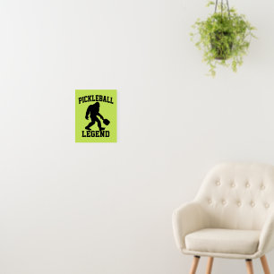 Pickleball Legend Funny Bigfoot  Foam Board