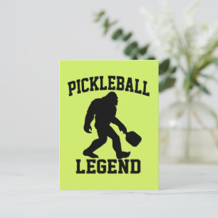Pickleball Legend Funny Bigfoot Postcard
