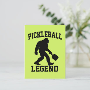 Pickleball Legend Funny Bigfoot  Postcard