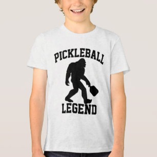 Pickleball Legend Funny Bigfoot  Tri-Blend Shirt