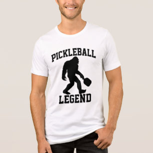 Pickleball Legend Funny Bigfoot  Tri-Blend Shirt