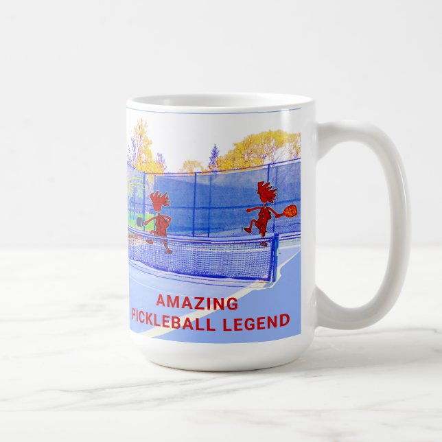 PICKLEBALL LEGEND - PERSONALIZE COFFEE MUG (Right)