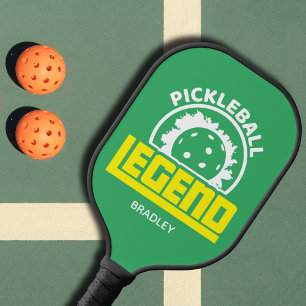 Pickleball Legend Typography Personalized Name Paddle