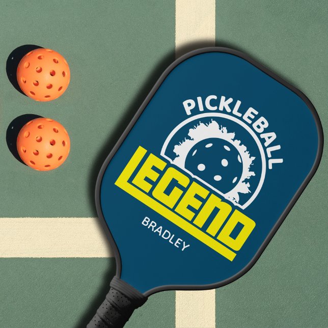 Pickleball Legend Typography Personalized Name Paddle (Creator Uploaded)