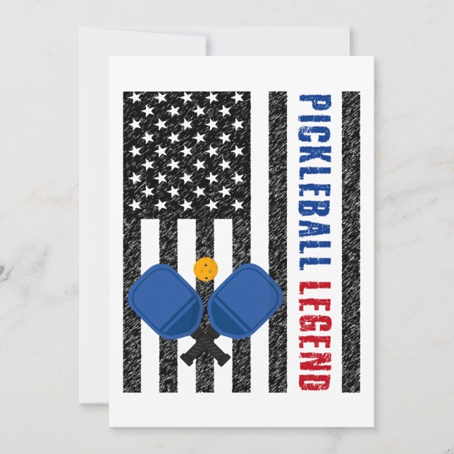 Pickleball Legend USA Invitation (Front)