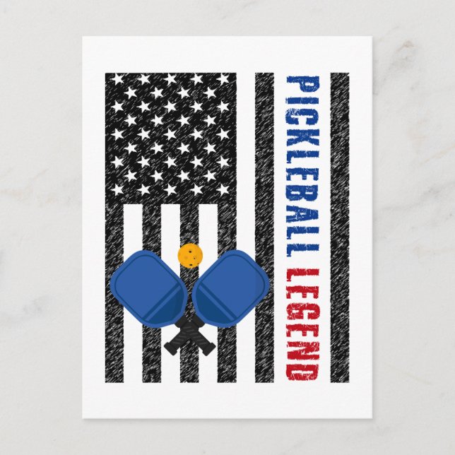 Pickleball Legend USA Postcard (Front)