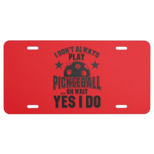 Pickleball License Plate