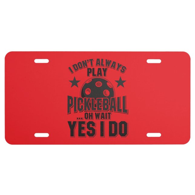 Pickleball License Plate (Front)