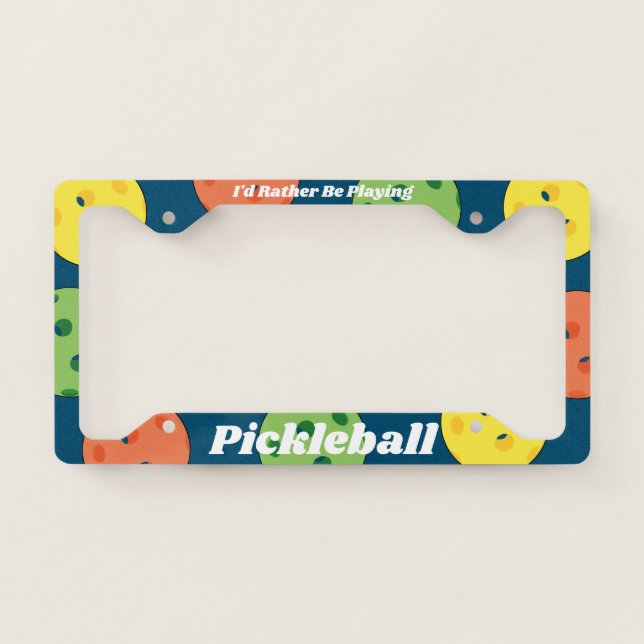 Pickleball License Plate Frame (Front)