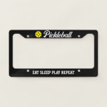 Pickleball License Plate Frame Eat Sleep Play at Zazzle