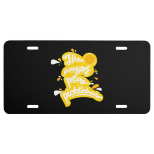 Pickleball - Live Laugh Play Pickleball License Plate