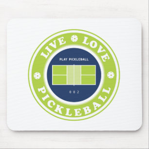Pickleball: live life pickleball mouse pad