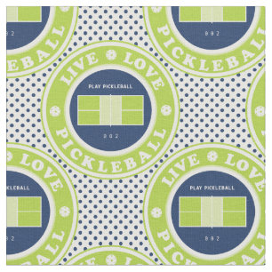 Pickleball - live, love and pickleball fabric