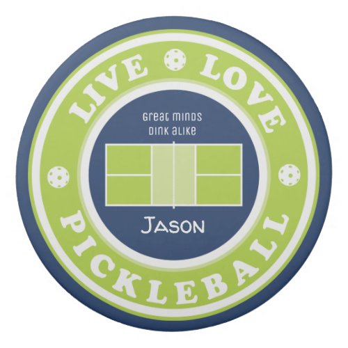 Pickleball live love pickleball custom text  eraser