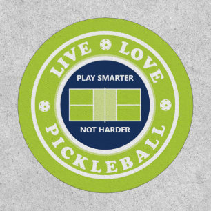 Pickleball: live, love, pickleball,  patch