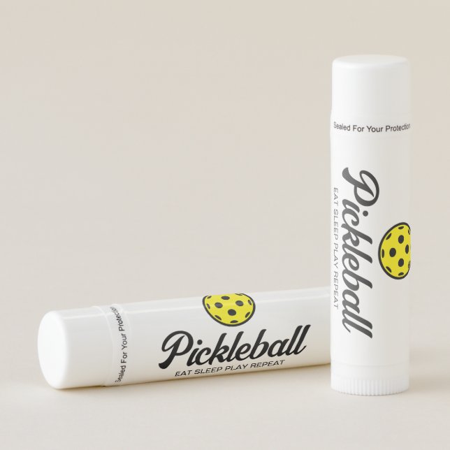 Pickleball logo custom lip balm sticks (Front)