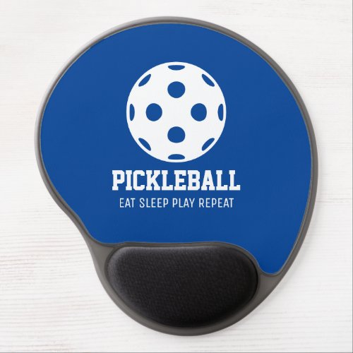 Pickleball logo Gel Mousepad Eat Sleep Play Repeat