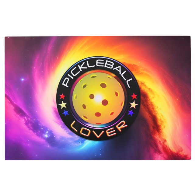 Pickleball Logo Options 2 Metal Wall Art (Front)