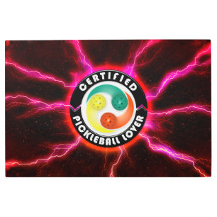 Pickleball Logo Options Metal Wall Art