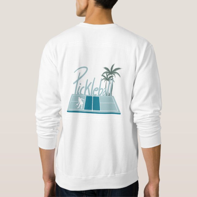 Pickleball Long Sleeve Team T-shirt Sweatshirt (Back)