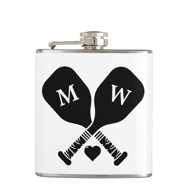 Pickleball Love Flask (Front)