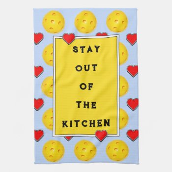 Pickleball Love Kitchen Towel by ebbies at Zazzle