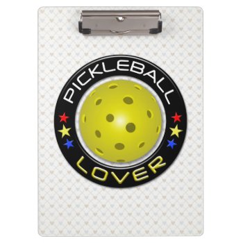 Pickleball Lover 1 Options Clipboard by Ronspassionfordesign at Zazzle