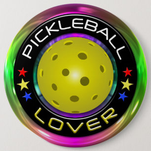 Pickleball Lover 1 Options Pinback Button