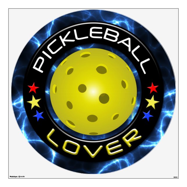 Pickleball Lover 1 Options Wall Decal (Front)