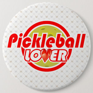 Pickleball Lover 2-2B Image Options Pinback Button