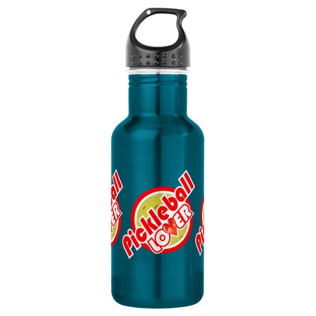 Pickleball Lover  2 Options Stainless Steel Water Bottle (Front)