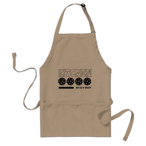 Pickleball Lover Apron Stay out of the Kitchen Adult Apron