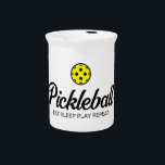 Pickleball lover cermaic beverage pitcher<br><div class="desc">Pickleball lover cermaic beverage pitcher.</div>