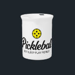 Pickleball lover cermaic beverage pitcher<br><div class="desc">Pickleball lover cermaic beverage pitcher.</div>