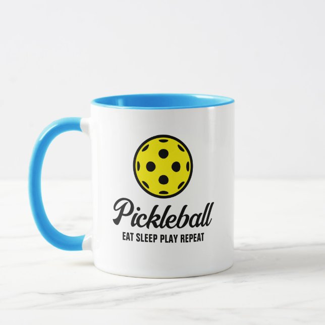 Pickleball lover coffee mug with funny quote (Left)