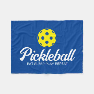 Pickleball lover fleece blanket with funny quote