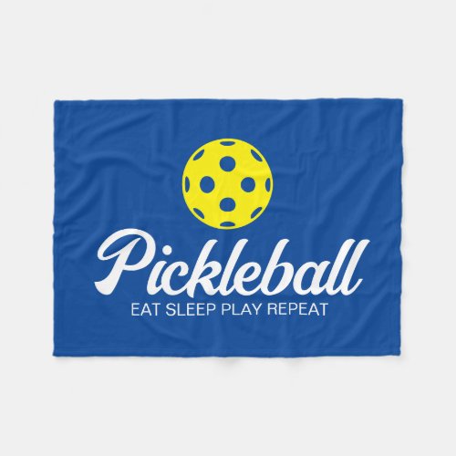 Pickleball lover fleece blanket with funny quote
