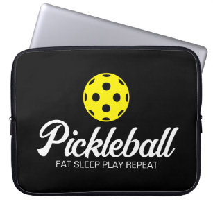 Pickleball lover laptop sleeve with funny quote