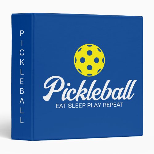 Pickleball lover office binder for notes and score