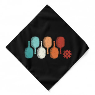 Pickleball Lover Retro Paddle Sport Vintage Bandana