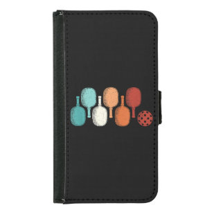Pickleball Lover Retro Paddle Sport Vintage Samsung Galaxy S5 Wallet Case