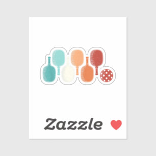 Pickleball Lover Retro Paddle Sport Vintage Sticker